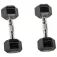 Olive Rubber Hex 4kg dumbbell 2 units