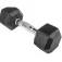 Olive Rubber Hex 5kg dumbbell 2 units