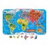 Janod Magnetic World Map Puzzle Ισπανική έκδοση
