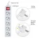 Eminent Regleta EW3955 5 Socket Shuko With Switch