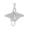 Dive silver Manta Ray Wisiorek