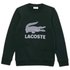 Lacoste Logo Print Crew Unbrushed Cotton Blend Sweatshirt