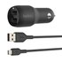 Belkin Dual USB-A 1 M PVC A-mUSB 24W Зарядное устройство
