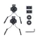 Delta tactics Шлем Action Camera Mount For Support