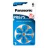 Panasonic PR 675 Zinc Air 6 единицы Аккумуляторы