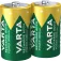 Varta 1x2 Rechargeable D Ready2Use NiMH Mono Batteries 3000mAh