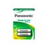 Panasonic 1x2 NiMH Mignon AA 1900mAh Gebrauchsfertige Batterien