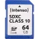 Intenso SDXC 64GB Class 10 Minnekort