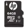 HP Micro SDXC CL10 U1 64GB Memory Card with adapter