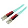 Startech Cable de red Aqua OM4 Duplex Multimode Fiber Optic Cable 5 m