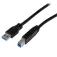 Startech Certifierad USB till B kabel 1 m 3.0 A
