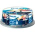 Philips CD-R 800MB Υψηλής χωρητικότητας πολλαπλών ταχυτήτων 25 μονάδες