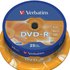 Verbatim DVD-R 4.7GB 16x Ταχύτητα 25 μονάδες