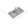 Teka Pia com escorredor Classic 1C 1E Rectangular