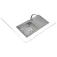 Teka Classic 1C 1E SF Rectangular vask med afdrypning