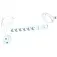 Rev Multiprise Multiple Socket Outlet 6 Fold 1.5 m With Foot Switch