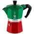 Bialetti Italia Tricolor Collection Moka Express 3 Kopper Kaffe Maker