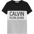 Calvin klein jeans Colorblock Logo Fitted T-shirt med korte ærmer