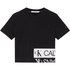 Calvin klein jeans Mirrored Logo Boxy kurzarm-T-shirt