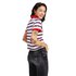 Tommy jeans Crop Contrast Stripe Poloshirt Met Korte Mouwen