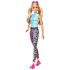 Barbie Blond Med Malibu Top. Leggings Med Två Tryck. Och Modeaccessoarer Fashionista