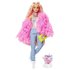 Barbie Casaco De Pelúcia Rosa E Animal De Estimação Extra