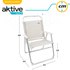 Aktive Fixed Folding Chair Aluminium 51x56x90 cm
