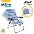 Aktive Folding Chair 5 Positions 61 x 63 x 93 cm