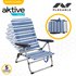 Aktive Folding Chair 5 Positions Low 61 x 50 x 85 cm