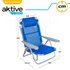 Aktive Folding Chair 5 Positions With Cushion 60x47x83 cm