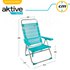 Aktive Πτυσσόμενη καρέκλα πολλαπλών θέσεων από αλουμίνιοx64x100 cm 50x64x100 cm