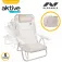 Aktive aluminium Folding chair multi-position 62x48x83 cm