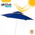 Aktive Octagonal Umbrella 280 cm Metal Pole With Double Roof and UV30 Protection