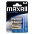 Maxell 배터리 LR03 AAA 950mAh 1.5V 4 단위