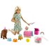 Barbie Doggy Birthday Party Blonde Met Speelgoedhuisdieren En Speeldeeg