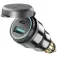 Interphone cellularline 알루미늄 USB-USB Type C DIN 어댑터