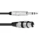 Omnitronic XLR til Jack-adapter kabel 6.3 mm 2 m