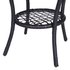 Outsunny Rattan Garden Furniture Set With Tempered Glass Table 51x46 cm And 2 Rocking Chairs 65.5x73.5x84.5 cm