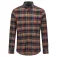 Hackett Rust Multi Plaid langarmhemd
