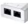 Equip 2xCAT 6 RJ45 H Rosette Surface