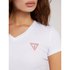 Guess Mini Triangle kurzarm-T-shirt mit v-ausschnitt