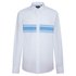 Façonnable Camisa Màniga Llarga Club Button Chest/Back Banner Stripe Lbow Patch