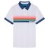 Façonnable Faco Multi Chest Stripe Pique Club Short Sleeve Polo