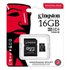 Kingston Micro SDHC 16GB Κάρτα Μνήμης