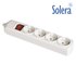 Solera スイッチ付き電源タップ 4 16A 250V 16A 250V