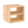 Astigarraga 1 Cube Modular Shelving + Solid Pine Intermediate Shelf