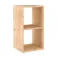 Astigarraga 2 Cubes Solid Pine Modular Shelving