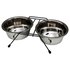 Freedog 950ml Suport Double Stainless Steel Bowl