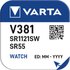 Varta V381 Кнопка Батарея