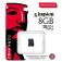 Kingston Micro SDHC C10 8GB memory card